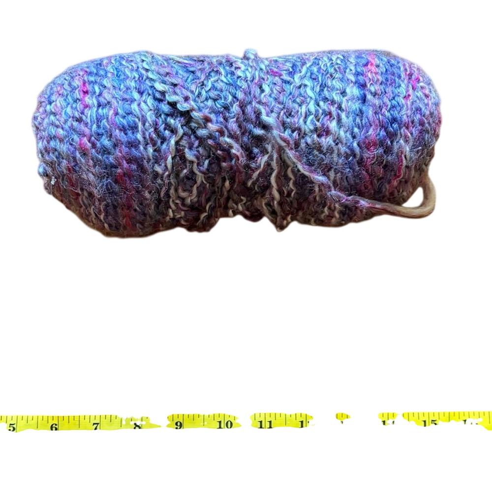 Purple Pink White Variegated Yarn 6oz Partial Skein Soft Acrylic Knitting Craft